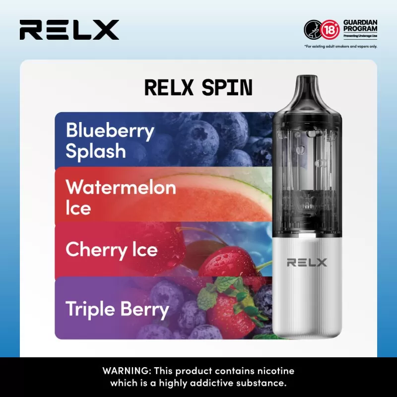 Relx Spin 4000 Puffs Disposable Vape Pod Kit