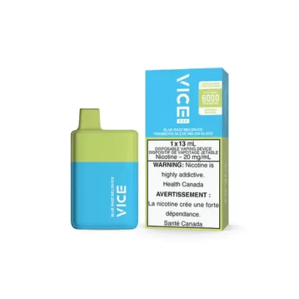 Vice Box Rechargeable Disposable Vape - 6000 Puffs - Blue Razz Melon Ice