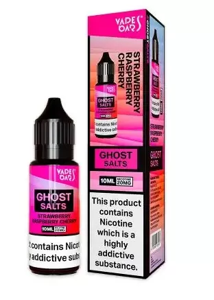 Vapes Bars Ghost Nic salts Strawberry Raspberry Cherry - Only for £2.49 BIG SAVING!