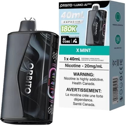 X Mint - Orbito Lumo AI Pro+ 180K Disposable Vape (30mL)