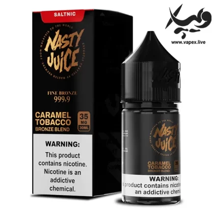 سالت نیکوتین برنز تنباکو کارامل نستی Nasty Bronze Blend