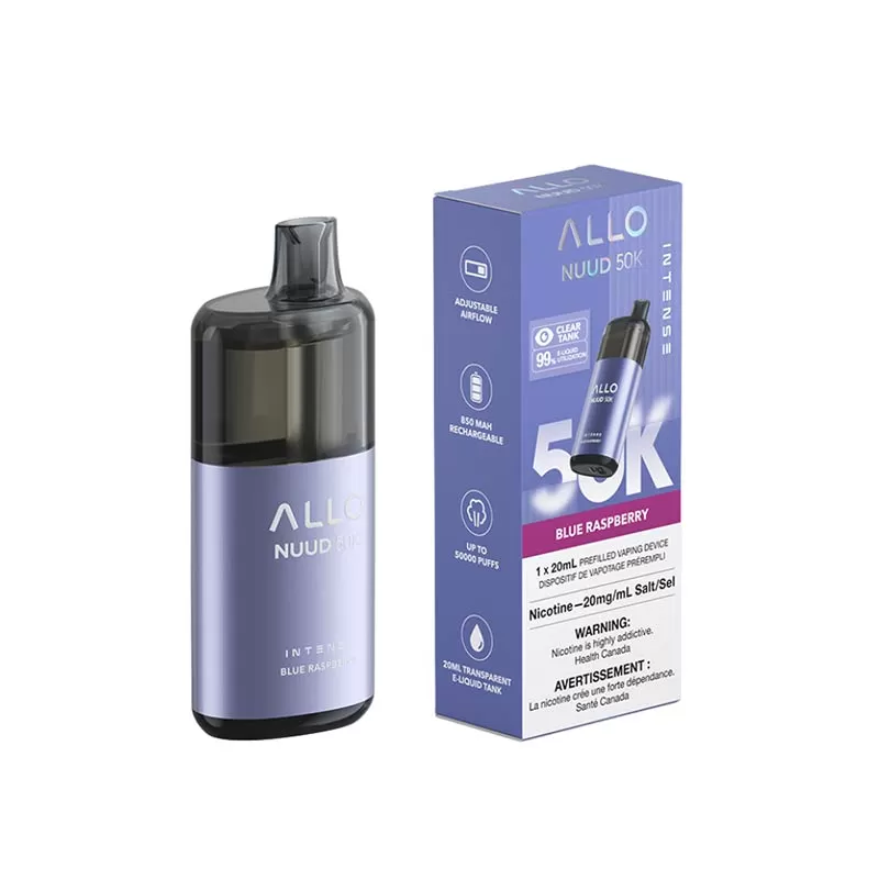 ALLO Intense Nuud 50K Disposable Vape - Blue Raspberry