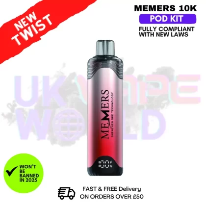 Watermelon Ice Memers 10K Puff Pod Kit