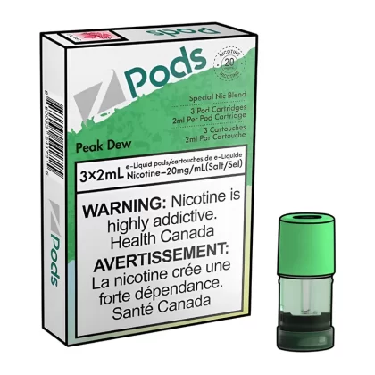 Z POD 2% 3 X 2ML – PEAK DEW (MOUNTAIN FEW ICE)