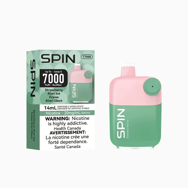 STRAWBERRY KIWI ICE - SPIN T7000 Disposable Vape