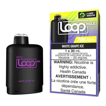 White Grape Ice STLTH Loop Max Pod 70k