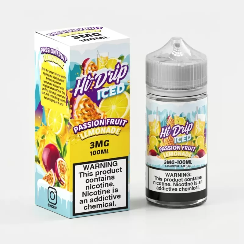 Passion Fruit Lemonade ICED – Hi Drip – 100mL Vape – VG 70%