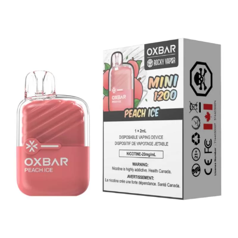 OxBar Mini 1200 - Peach Ice Disposable Vape