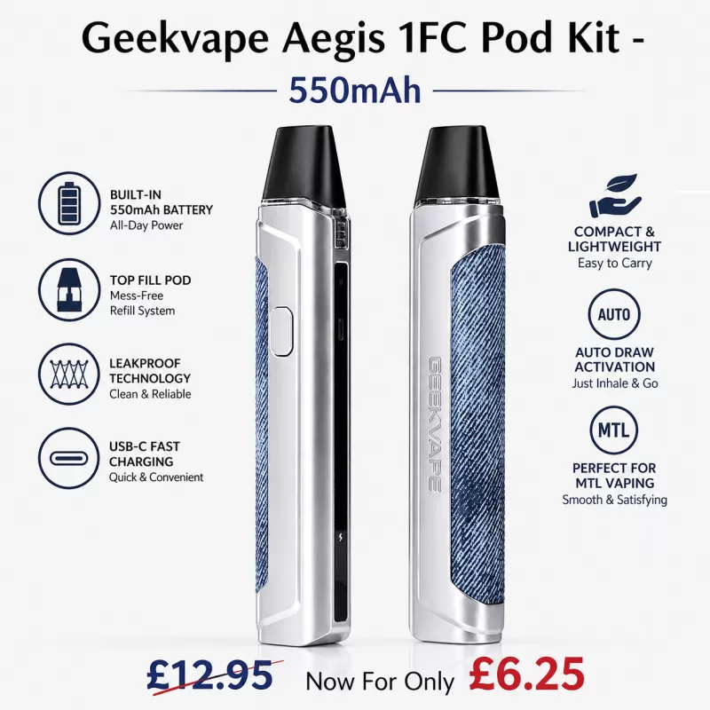 Geekvape Aegis 1FC Pod Kit 550mAh 2ml TPD