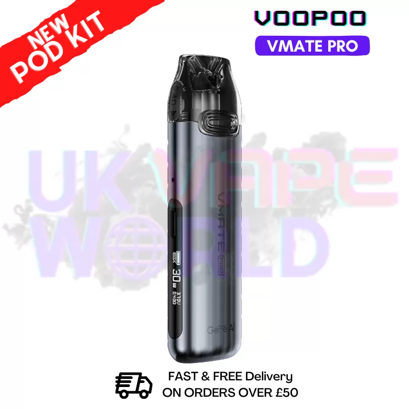 Space Grey Voopoo Vmate Pro 25W Pod Kit - NicSalt