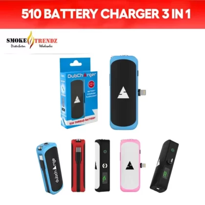 510 BATTERY CHARGER 3 IN 1-ASSORTED COLORS