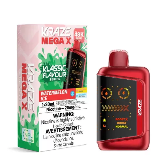 Kraze Mega X - 48K Puffs - Klassic - Watermelon Ice