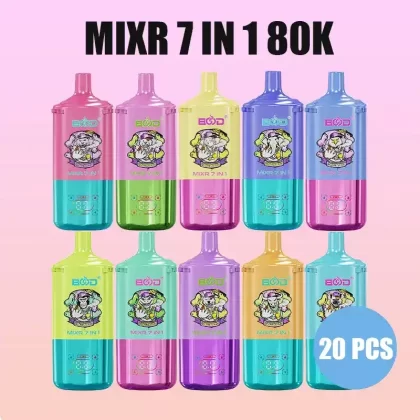 20PCS BOOD MIXR 7 in 1 80K Puffs Disposable E-cigaratte Vape (EU Warehouse)