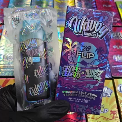 Wavvy – THC Disposable – 2G – Grape Gelato (I) x BlueZ (I)