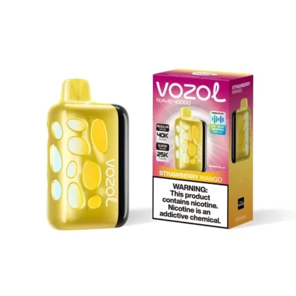 40000 Puffs Disposable Vape | VOZOL RAVE Mango Ice Flavor LED | Rechargeable Vape