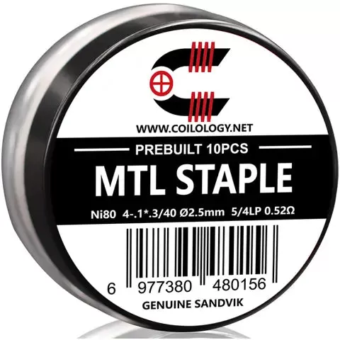 Coilology Prebuilt Sandvik MTL Staple Coils