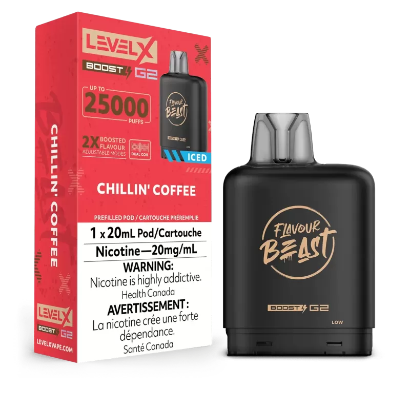 Level X Flavour Beast Boost G2 Pod – Chillin’ Coffee Iced