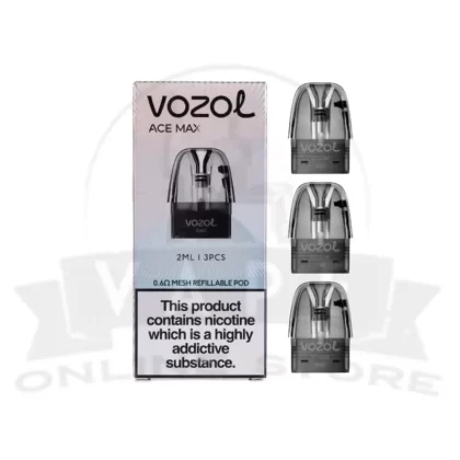 Vozol Ace Max Refillable Pod Cartridges | Pack Of 3