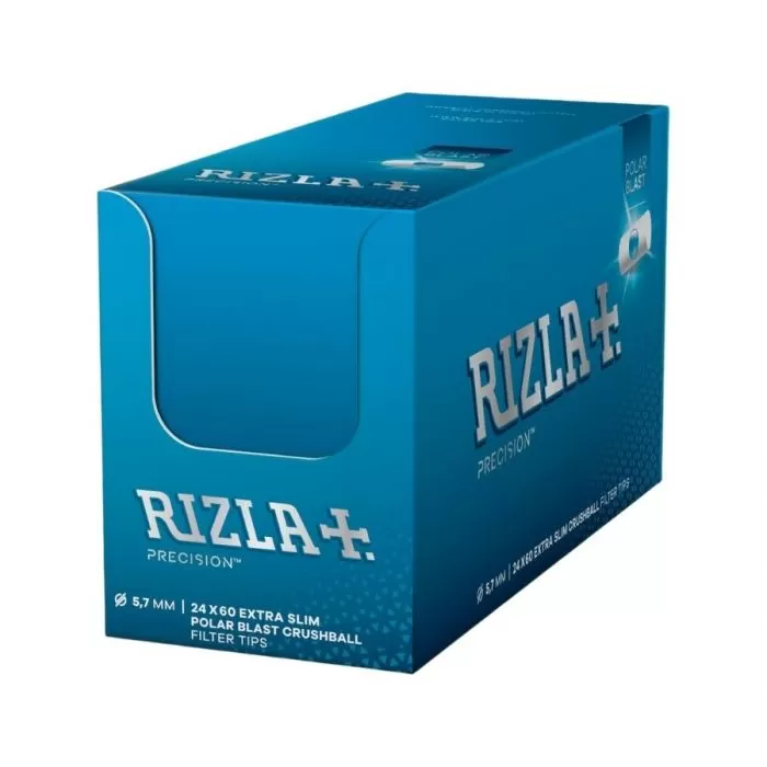 Rizla Polar Blast Extra Slim Filter Tips 24 x 60 Capsules