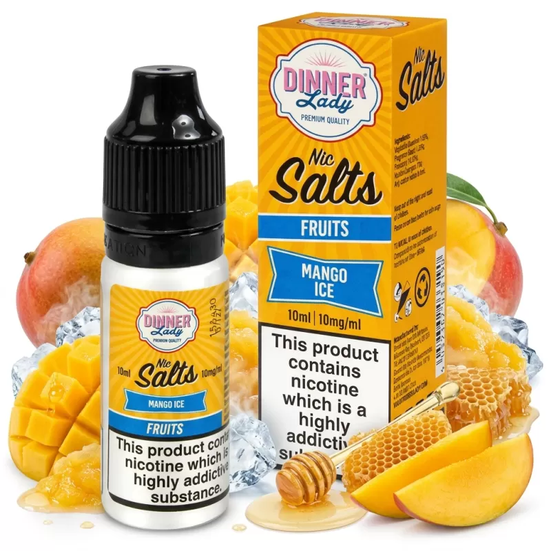 Honey, Ice / Slush, Mango Salt Nicotine E-Liquid by Dinner Lady