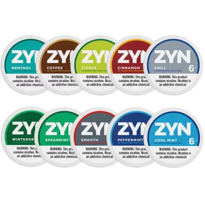 ZYN Nicotine Pouches (5-Can Pack) - Cool Mint Medium 6mg