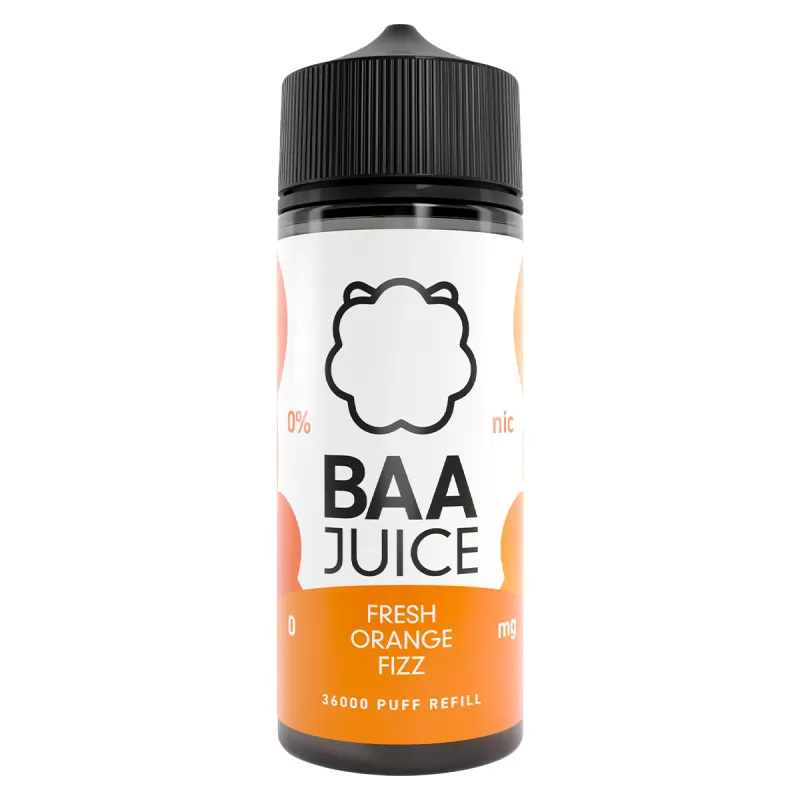 Fresh Orange Fizz 100ml Shortfill By Baa Juice