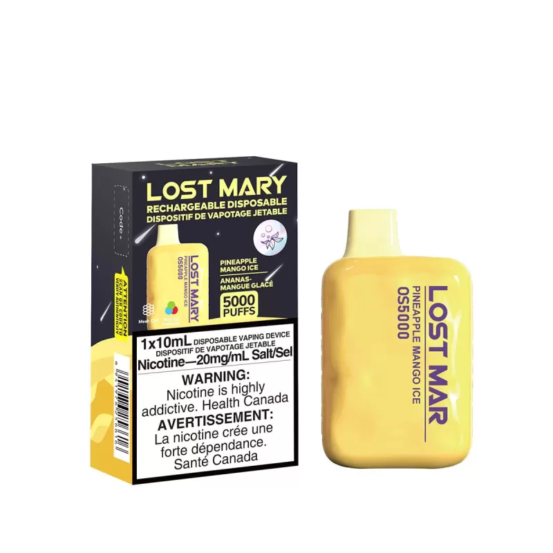 Lost Mary OS5000 Pineapple Mango Ice Disposable Vape Pen