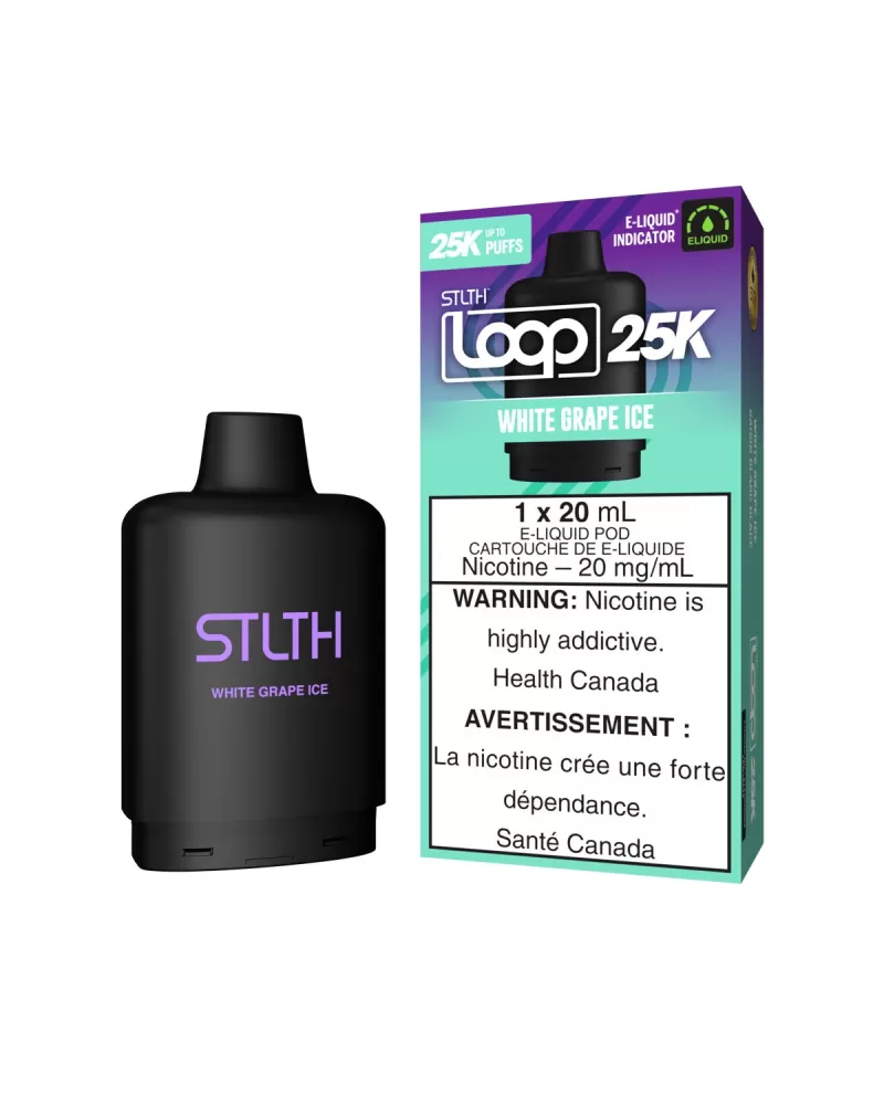 White Grape Ice STLTH Loop 25K Pods