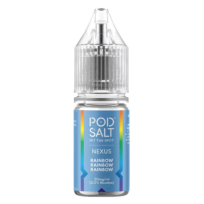 Rainbow Nic Salt E-Liquid by Nexus Pod Salt - 5 Pack