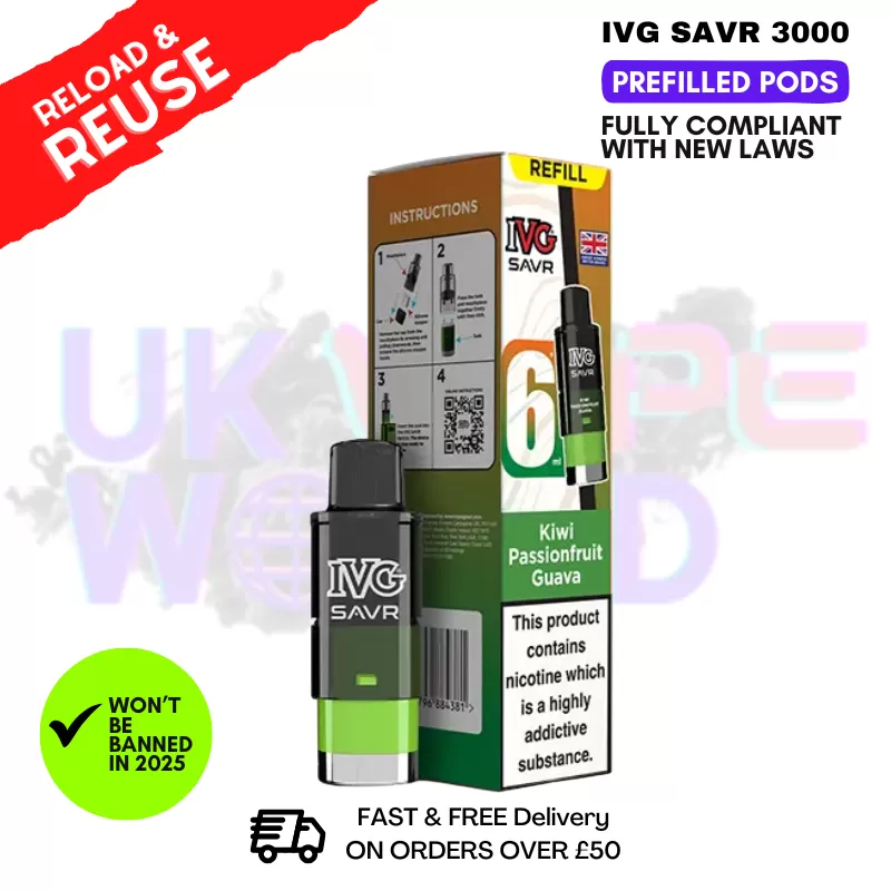 Kiwi Passionfruit Guava IVG 3K Replacement Pod