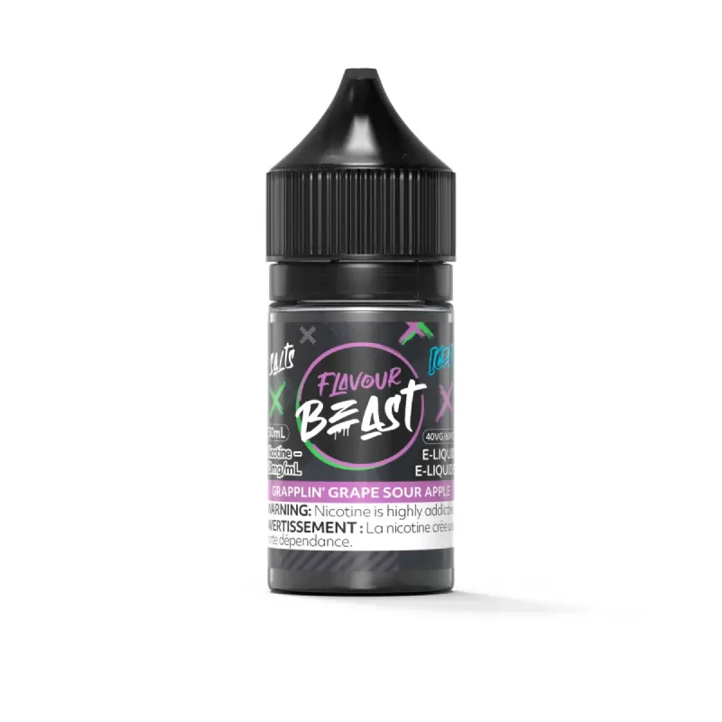 Flavour Beast SALTS - Grapplin' Grape Sour Apple Iced