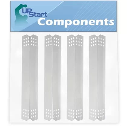 4-Pack BBQ Grill Heat Shield Plate Tent Replacement Parts for Nexgrill 720-0709 – Compatible Barbeque Stainless Steel Flame Tamer, Guard, Deflector, Flavorizer Bar, Vaporizer Bar, Burner Cover 16 1/8′′