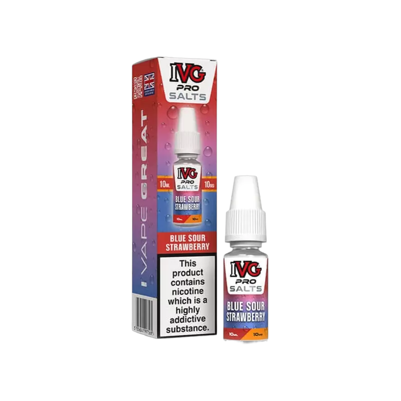 Blue Sour Strawberry E-Liquid by IVG Pro Salts