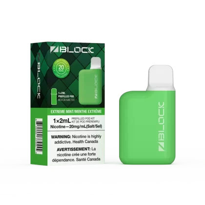 ZBlock Pod Vape Starter Kit (Device + 1 Pod) - Extreme Mint