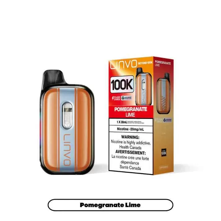 Pomegranate Lime Ice Linvo Beyond 100K Disposable Vape