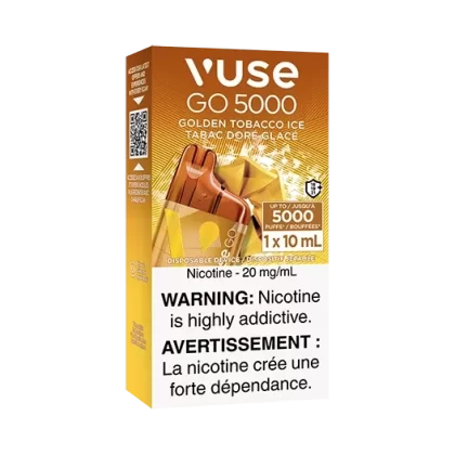 Vuse go 5000 Golden Tobacco Ice 20mg/ml disposable (Provincial)