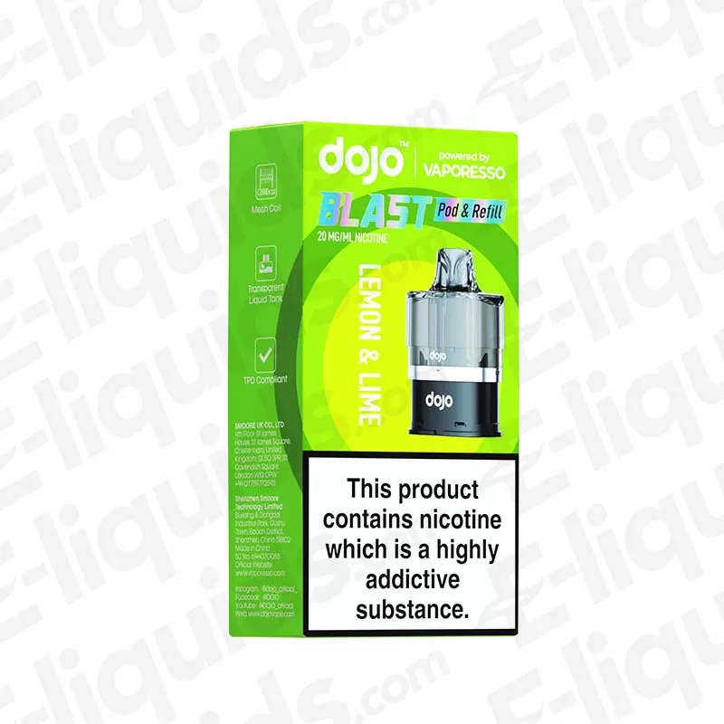 Vaporesso Dojo Blast 6000 Lemon & Lime Prefilled Pod