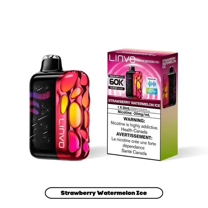 Linvo Rave 60K Pro Disposable | Vape Cloud Canada