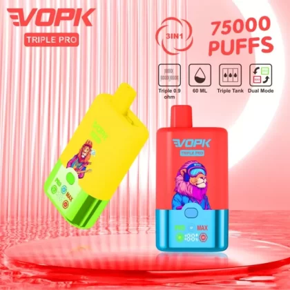 VOPK Triple Pro 75000 Puffs Disposable Vape Bulk Price