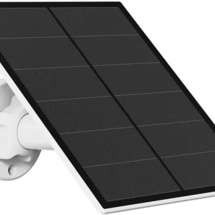 5W Solar Panel for Security Camera Outdoor, 5V USB Solar Panel Charger Compatible with Rechargeable Battery Powered Cam, Camera Solar Panel with IP65 Waterproof, 9.8ft Cable, 360° Adjustable Bracket