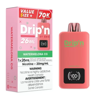 Watermelona CG Drip’n by Envi 26mL – Disposable Vape